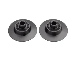 Zipp Wheels & Parts|76/77 Front Hub Endcaps (Black) (QR x 100mm Axle)