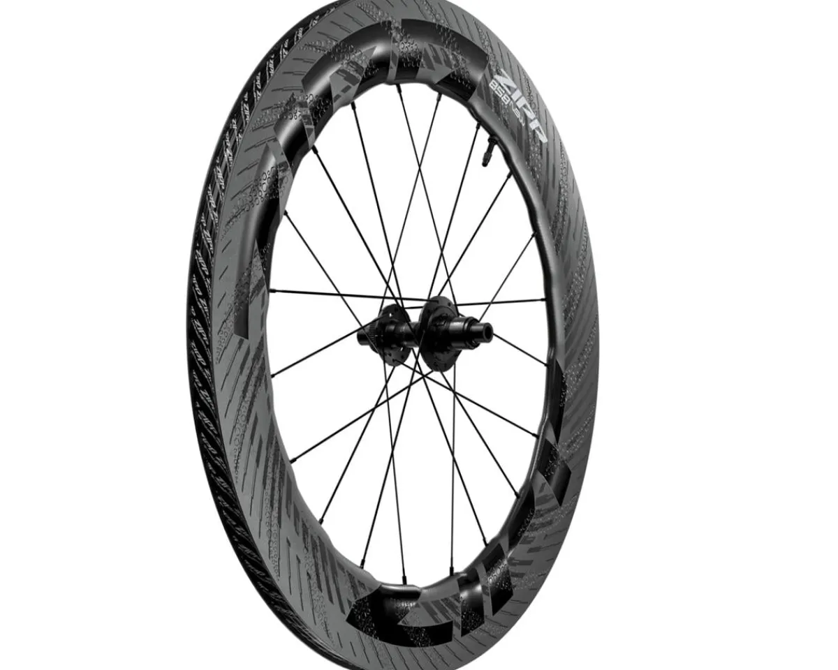 Zipp Wheels & Parts|858 NSW Carbon Disc Brake Wheel (D1) (Black) (SRAM XDR) (Rear) (12 x 142mm) (700c) (Centerlock) (Tubeless)