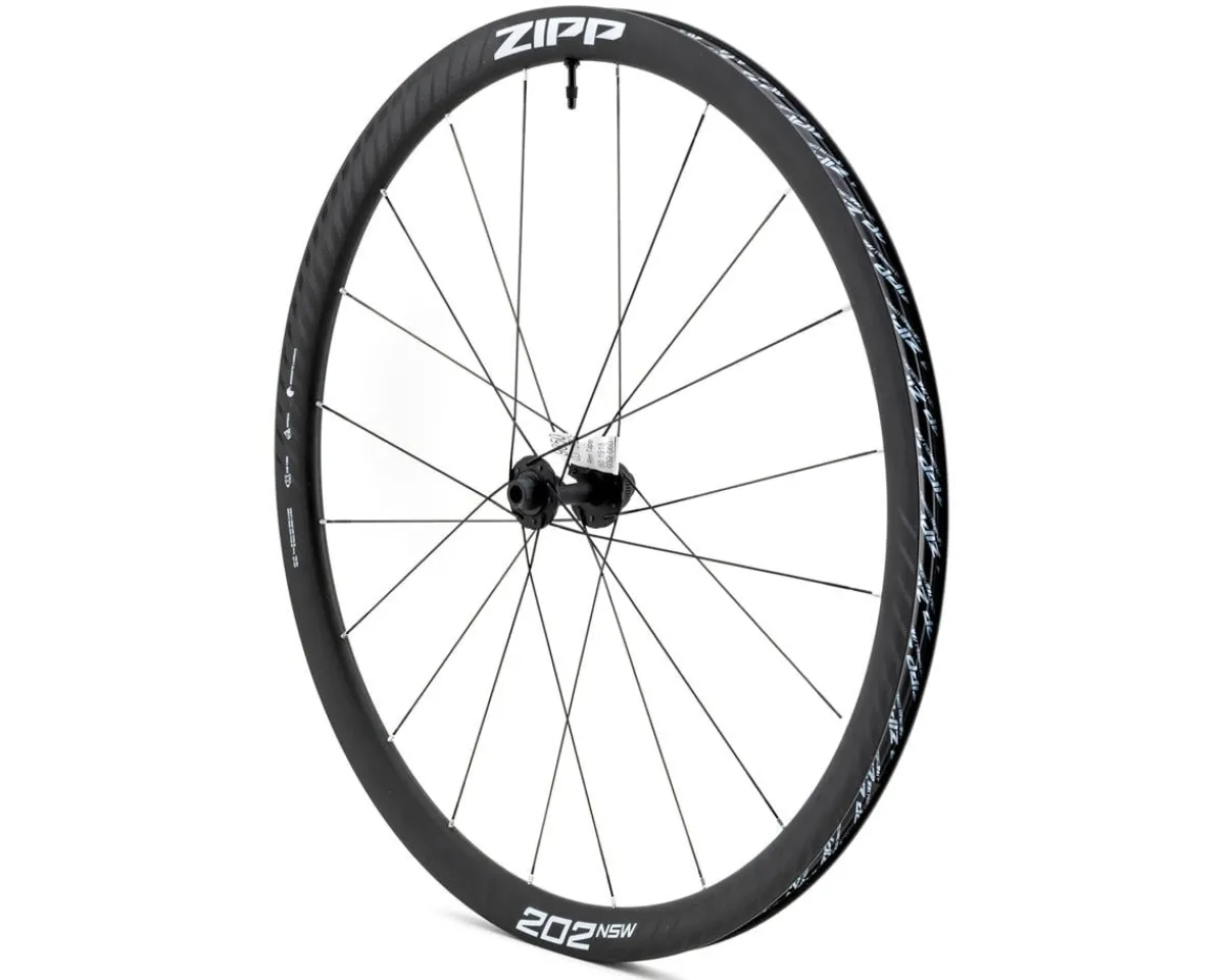 Zipp Wheels & Parts|202 NSW Carbon Road Wheel (A1) (Dark Grey Graphic) (Front) (700c) (Centerlock) (Tubeless)