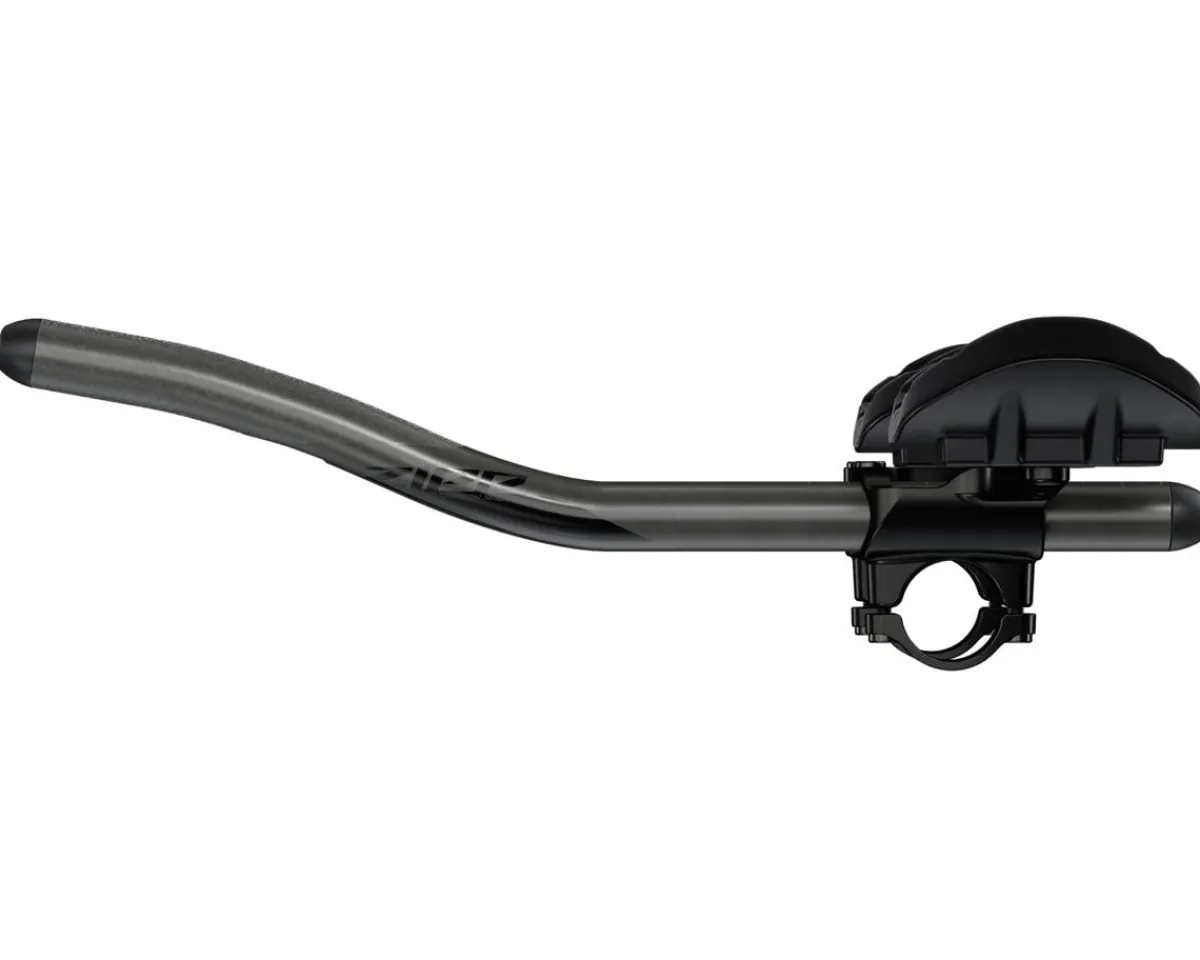 Zipp Handlebars|Vuka Clip with Carbon Race Extensions (Black) (A1) (Above Bar Mount)