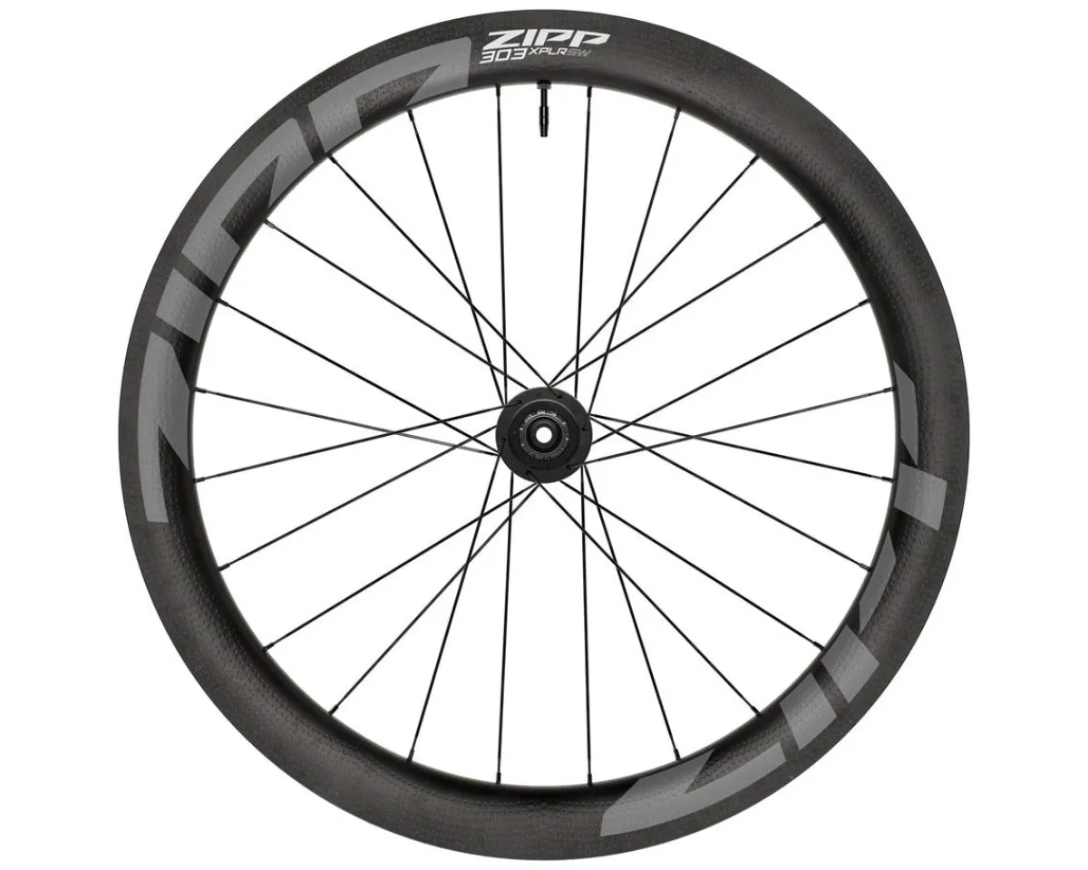 Zipp Wheels & Parts|Holiday Shopping|303 XPLR SW Carbon Gravel Disc Wheels (A1) (Black) (Shimano HG 11/12) (Rear) (700c) (Centerlock) (Tubeless)