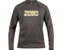 ZOIC Clothing Sale|Jerseys|Ether Long Sleeve Graphic Jersey (Dark Grey Heather/Green) (L)