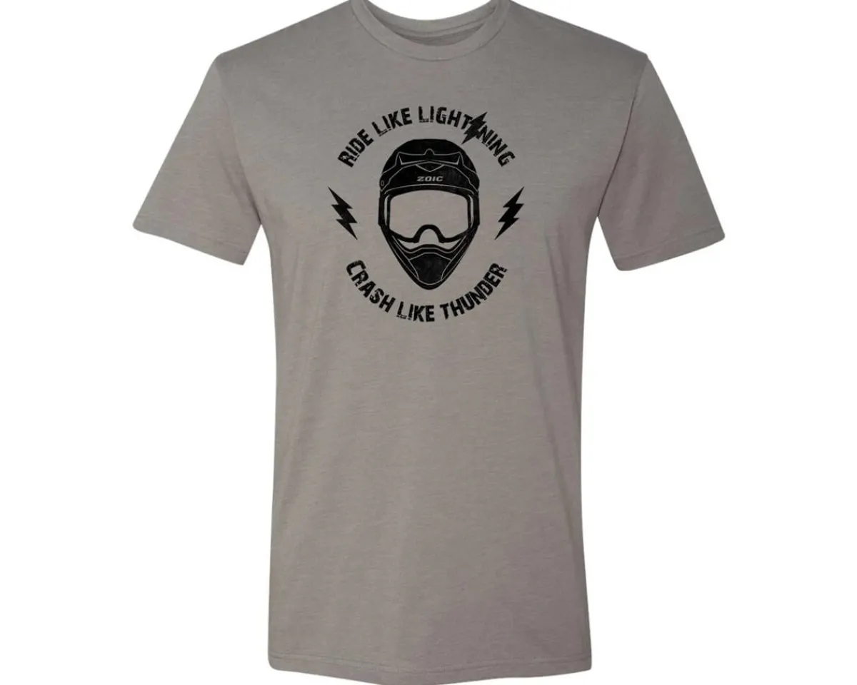 ZOIC Casual Clothing|Ride Like Lightning T-Shirt (Grey) (L)