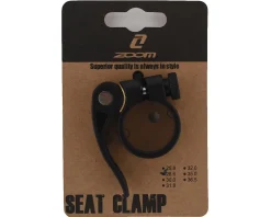 Zoom Seatposts & Clamps|Alloy Quick Release Seatpost Clamp (Black) (28.6mm)